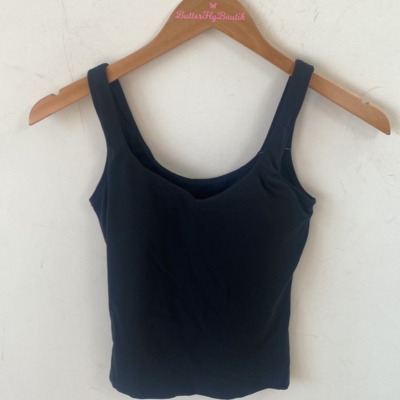 (A8) CRZ YOGA Butterluxe Womens V-Neck Workout Tank Top, Built in Bra, XS, NWT - Picture 5 of 7